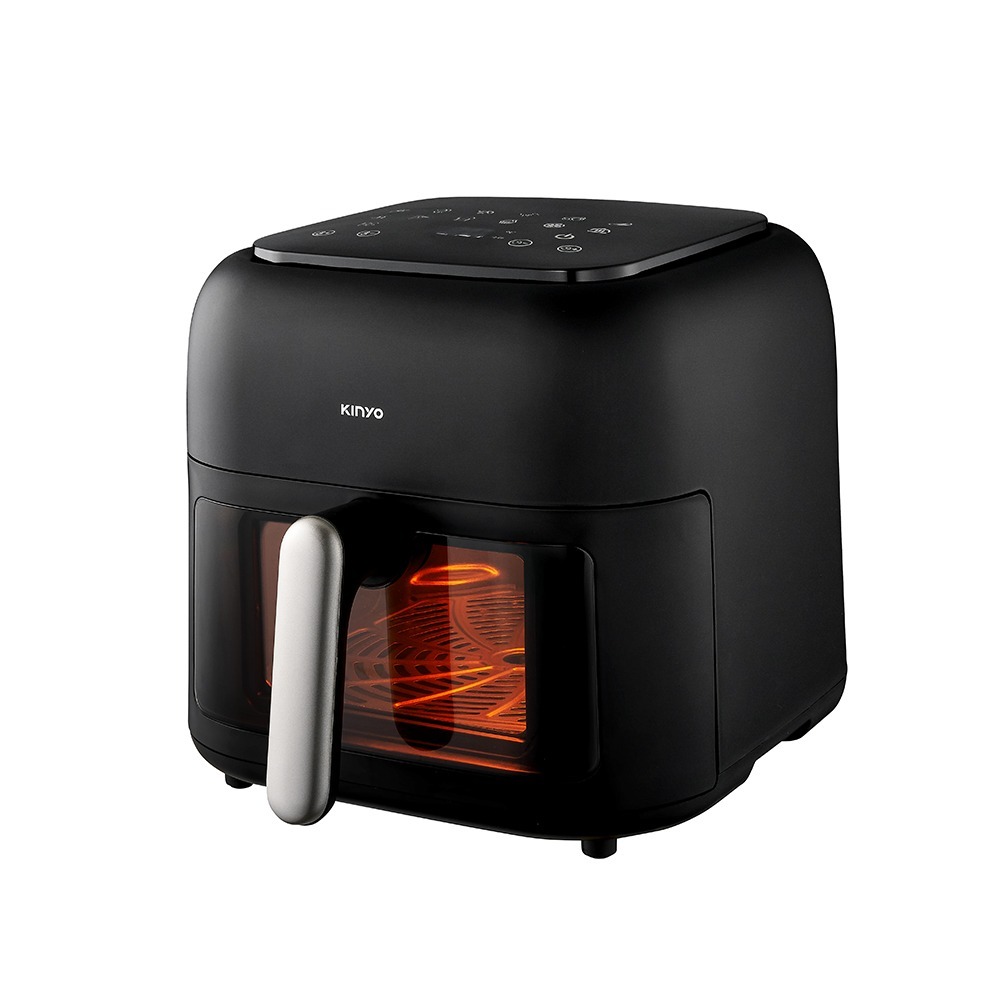 【KINYO】觸控式多功能氣炸鍋6.5L黑(AF-425)-細節圖2