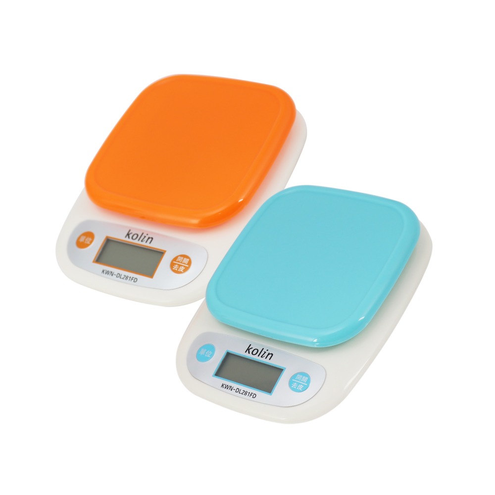 【kolin歌林】歌林輕巧食物料理秤 KWN-DL281FD(藍/橘)｜兩色可選-細節圖2