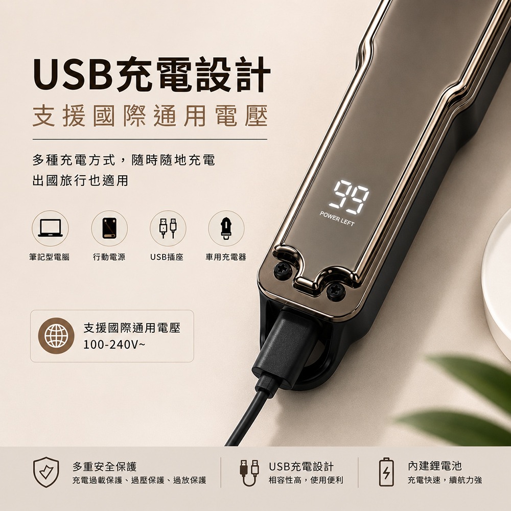 【kolin歌林】充插兩用電動理髮器KHR-ZJ962-細節圖2