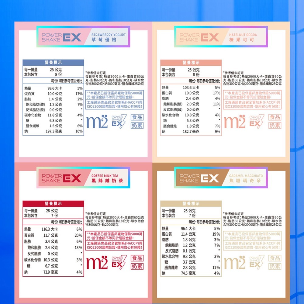 【m2 美度】 Power Shake EX 超能奶昔升級版-EX (8包/盒)-細節圖10