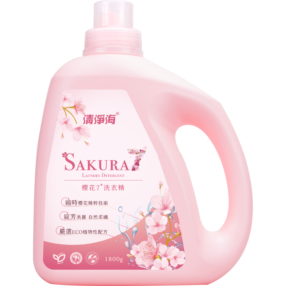 【清淨海】 櫻花7+系列 抗菌酵素洗衣精系列-規格圖8