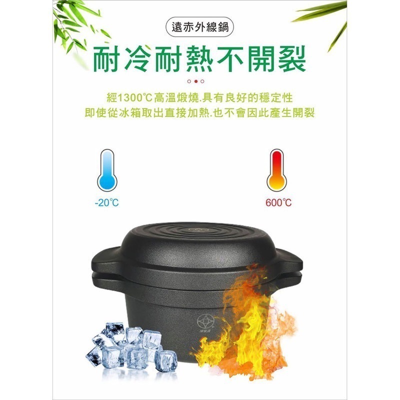 【婦樂透】遠紅外線全炭百歲 鍋-24cm原味鍋 24cm湯鍋＋24cm煎鍋 皆附鍋蓋（有貨）-細節圖5