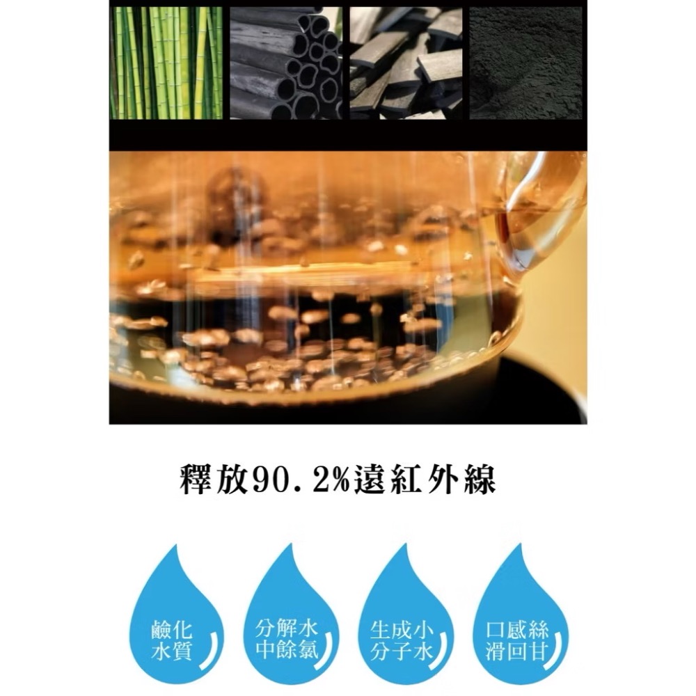 【婦樂透】新品現貨 全店免運🎉售後有保障 新款遠紅外線養生活力碳之壺1200ml和不挑鍋黑晶體電陶爐-細節圖7