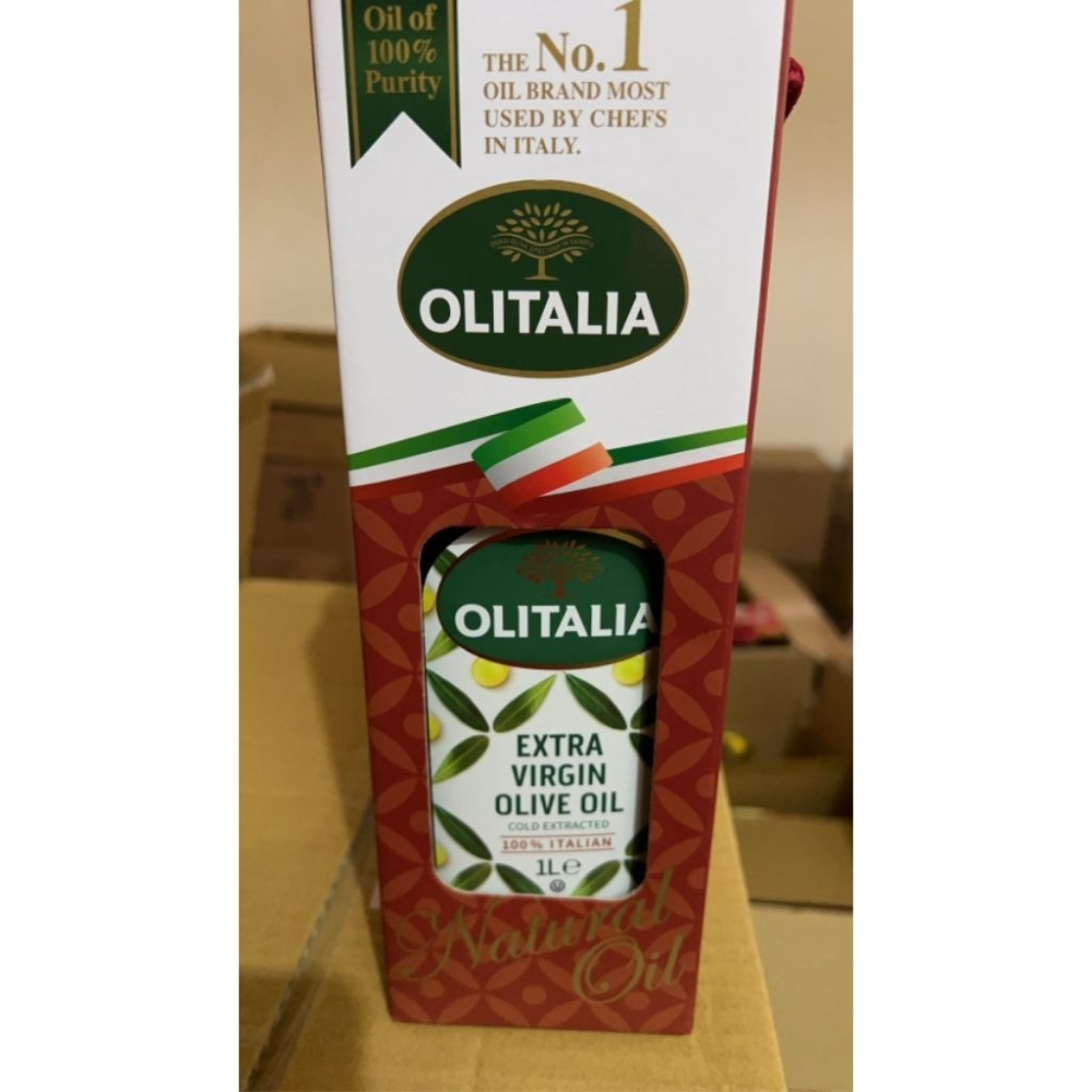 【Olitalia奥利塔】禮盒裝 1公升 橄欖油/葡萄籽油/葵花油/純橄欖油/特級初榨橄欖油-細節圖2