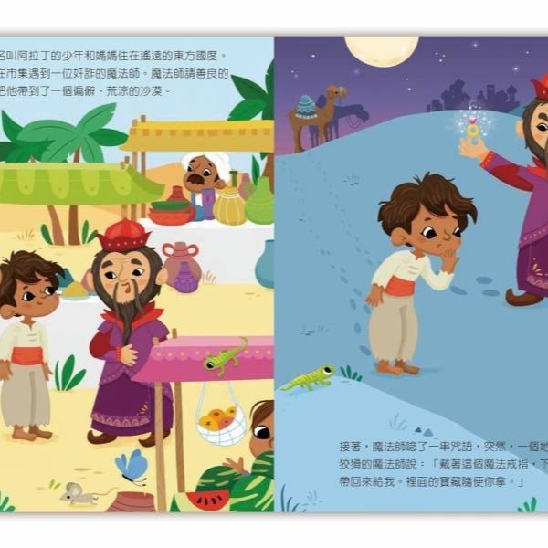 禾流文創-動手玩童話:小紅帽與大野狼三隻小豬白雪公主穿靴子的貓美女與野獸冰雪女王森林王子小美人魚阿拉丁小飛俠皮諾丘-細節圖6