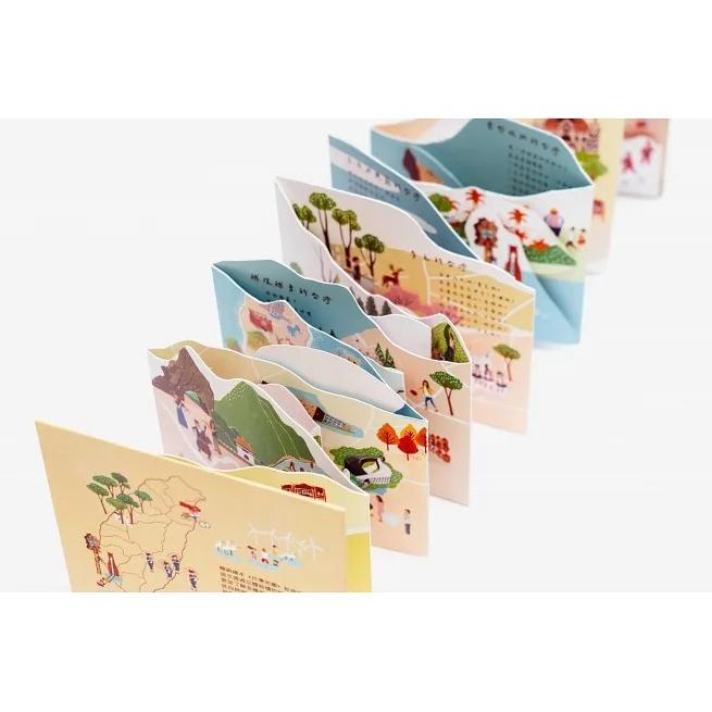 聯經/台灣地圖立體書遊戲套組【台灣地圖立體書 + 樂遊台灣牌卡遊戲】（樂遊台灣拼圖）加贈 台灣地理小百科小書-細節圖6