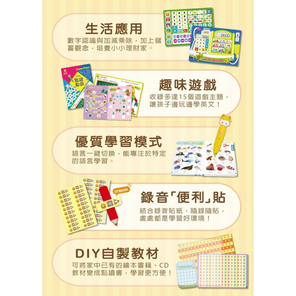 小牛津/【小牛津】50件組-啟蒙DIY自製教材百寶盒~把家裡的繪本都變成點讀書+躲貓貓-細節圖3