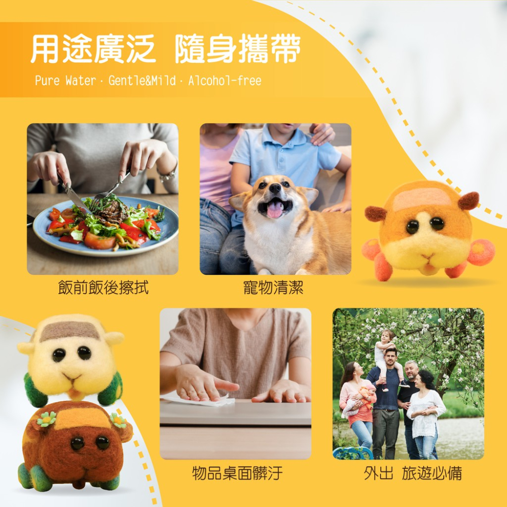 【獅子寶寶 Baby Lion】超純水厚型80抽濕紙巾 (1包入)(無蓋)→溼紙巾 超商一箱限購10包 天竺鼠車車濕紙巾-細節圖8