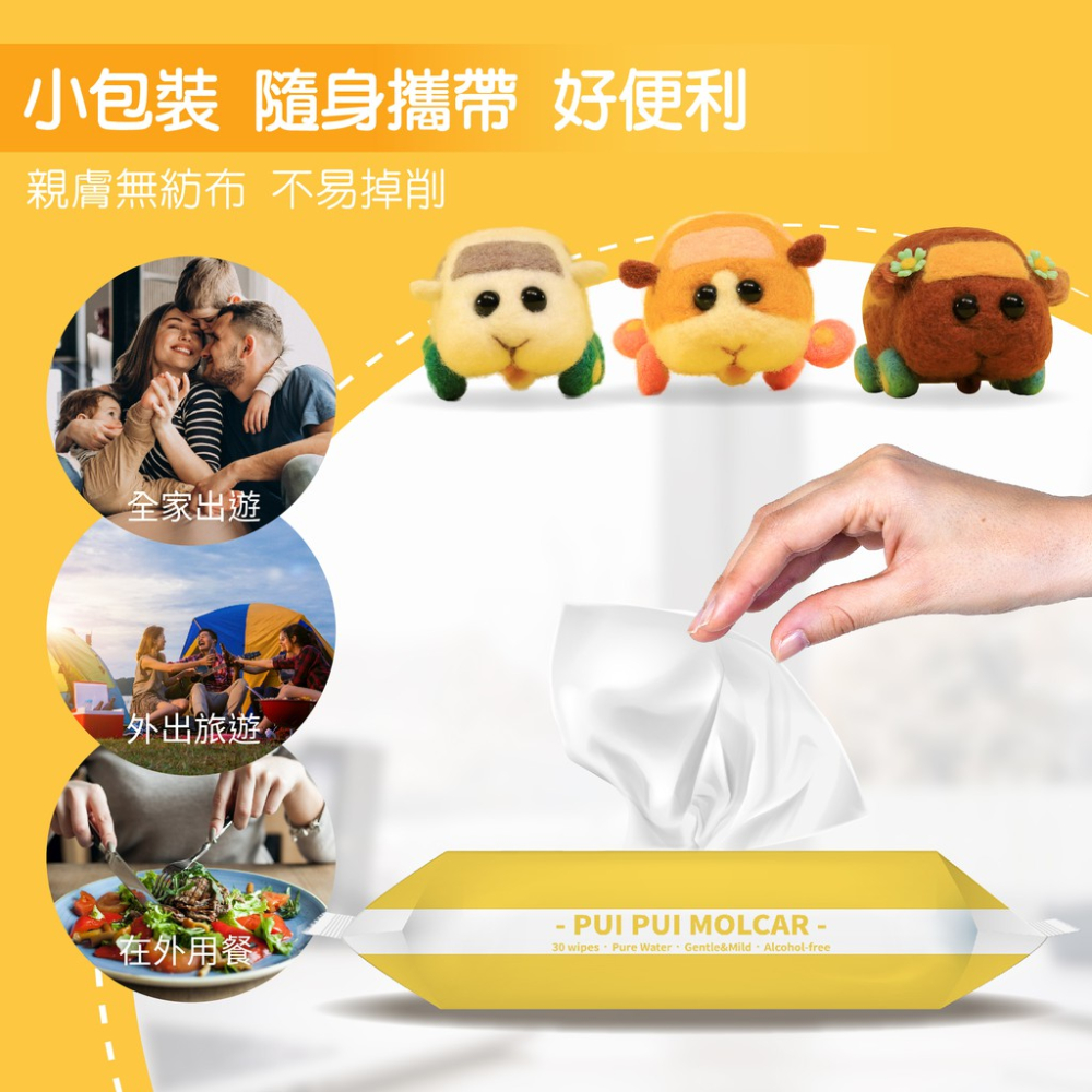【獅子寶寶 Baby Lion】超純水厚型80抽濕紙巾 (1包入)(無蓋)→溼紙巾 超商一箱限購10包 天竺鼠車車濕紙巾-細節圖9
