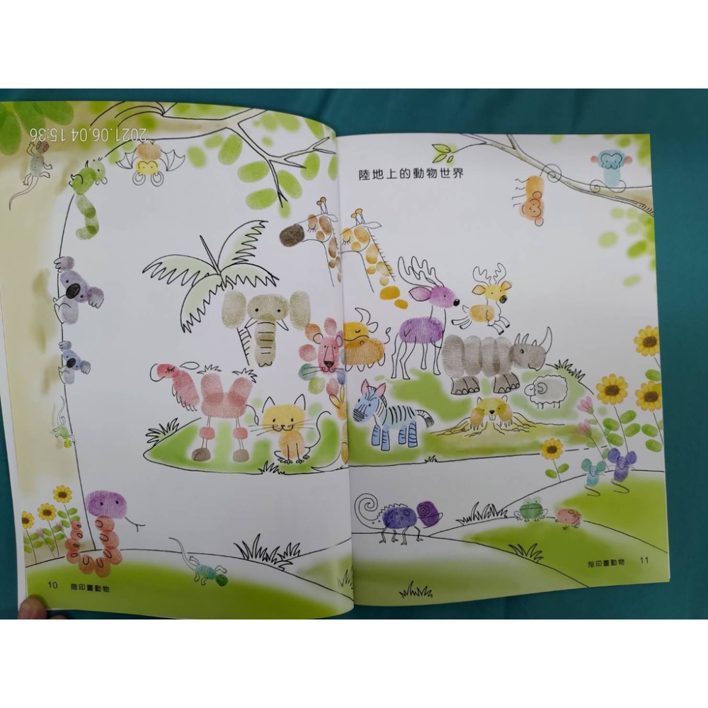 創意特攻隊：指印畫動物 + 趣味指印畫 + 指印畫人物 + 送 6 色印泥無毒可水洗-細節圖4