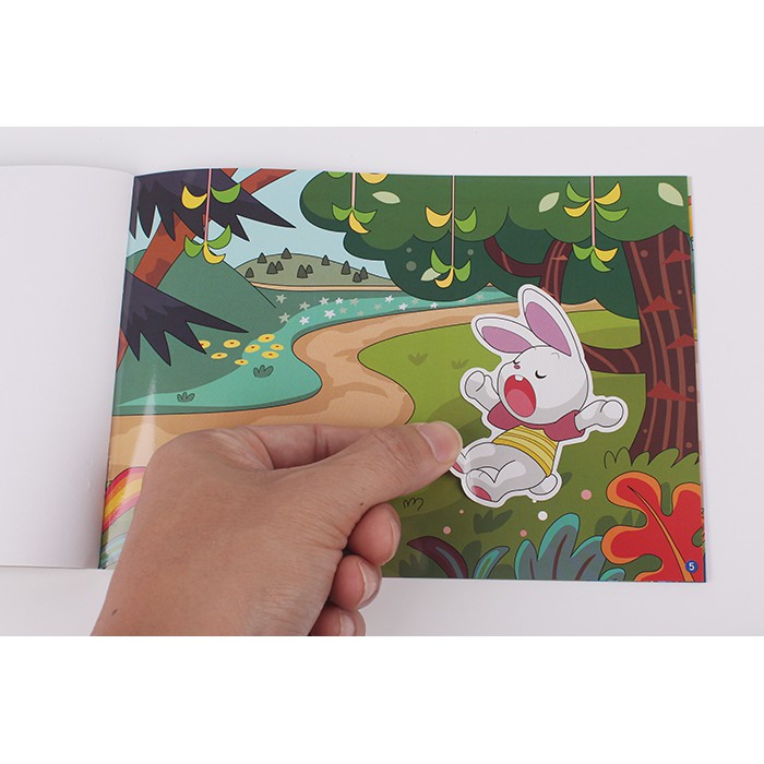 球球館 格林童話貼紙：小紅帽+三隻小豬 (全12冊) 格林童話貼紙書-細節圖5