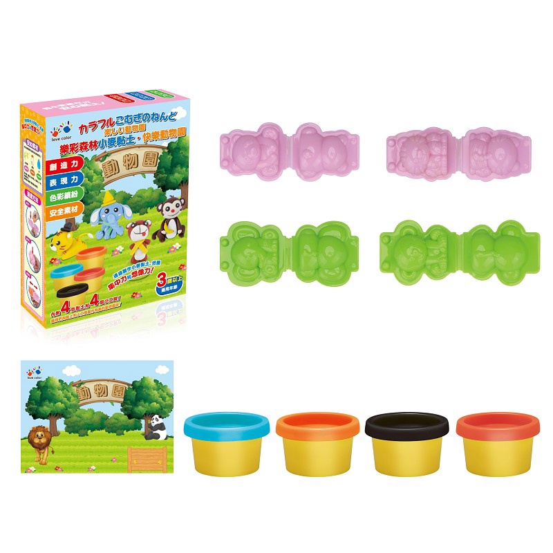 樂彩森林/小麥黏土-美味壽司、快樂動物園、甜蜜冰棒、農場花園、美味鬆餅、恐龍世界 單款-細節圖2