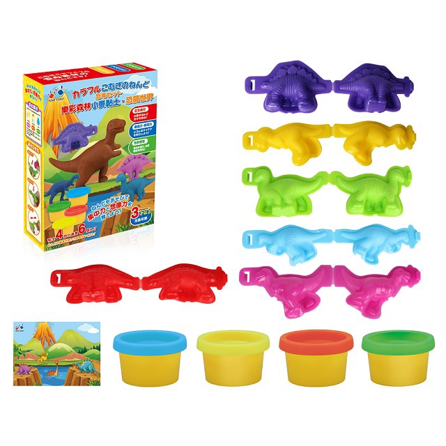 樂彩森林/小麥黏土-美味壽司、快樂動物園、甜蜜冰棒、農場花園、美味鬆餅、恐龍世界 單款-細節圖4