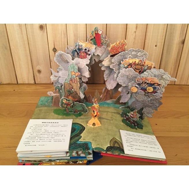 ［現貨］禾流/ 傳說十二生肖 超過300個立體彈跳零件X600多道工序+青林 大鬧天宮 西遊記立體書 兩立體書巨作-細節圖6