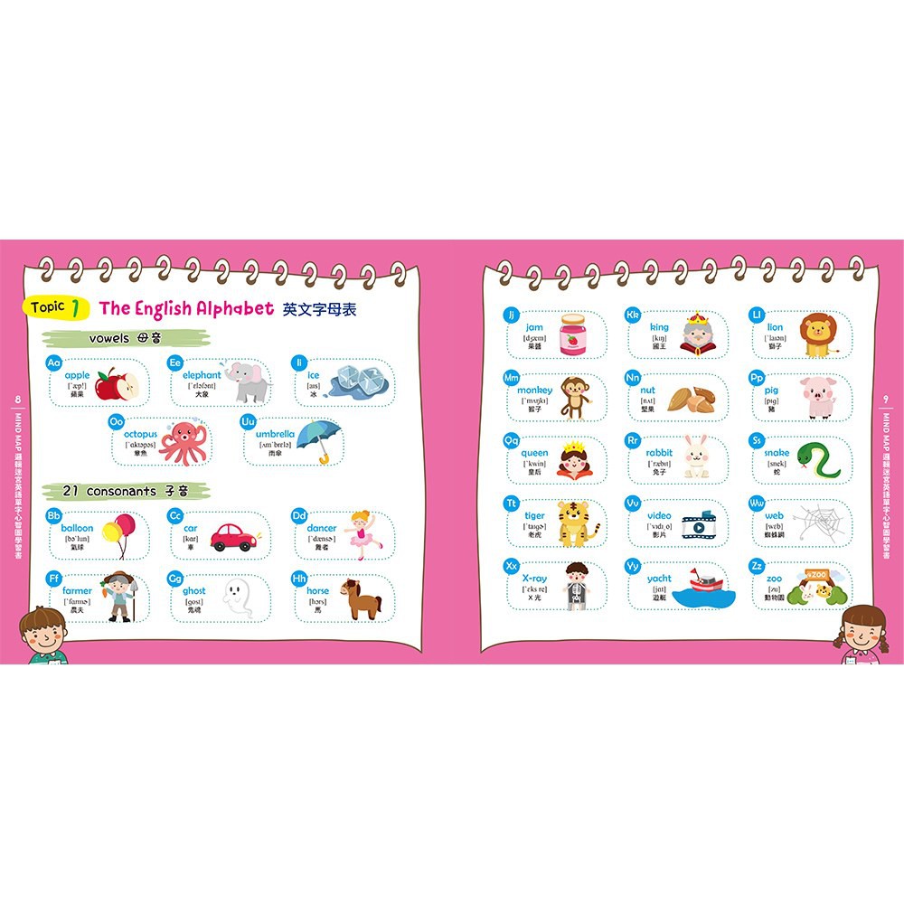 ［現貨］親子學研/MIND MAP邏輯迷宮‧英語單字心智圖學習書（附QRcode線上音檔）-細節圖4