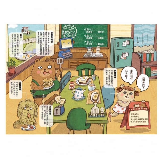 親子天下/小熊兄妹的點子屋1：點子屋新開張、小熊兄妹的點子屋2：不能說的三句話、小熊兄妺的點子屋3：超愛睏魔咒大作戰-細節圖6