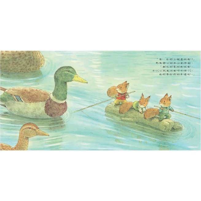 漢聲/親子共讀名著 漢聲 14隻老鼠 全新12書 岩村和朗 森林裡的小松鼠：岩村和朗經典四季繪本（全套六冊）-細節圖5