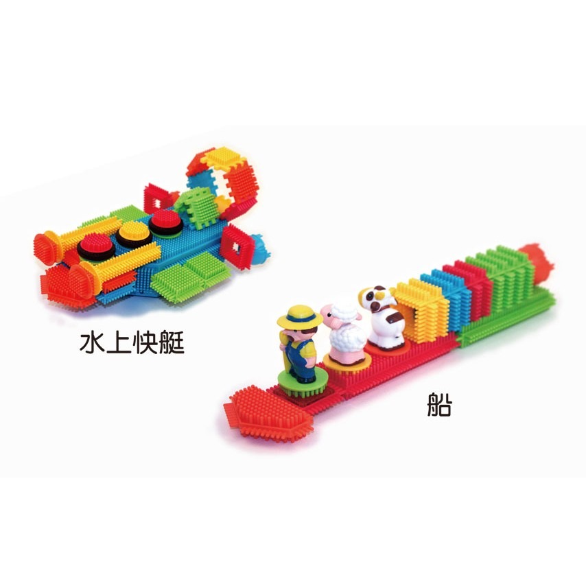 【超炫出清下殺！】小牛津百變工程師-電動聲光鬃毛軟質積木 52pcs-細節圖3