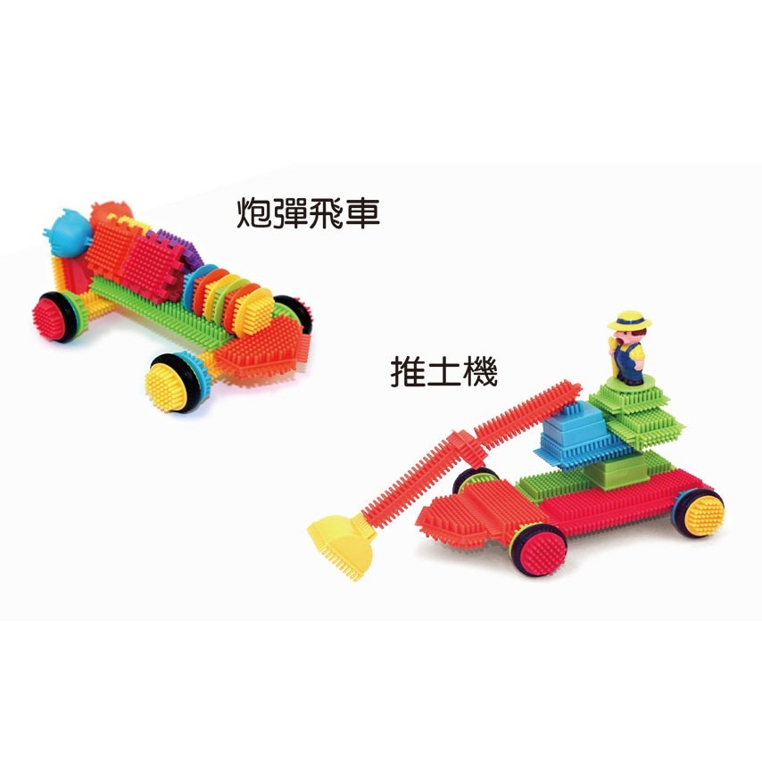 【超炫出清下殺！】小牛津百變工程師-電動聲光鬃毛軟質積木 52pcs-細節圖4