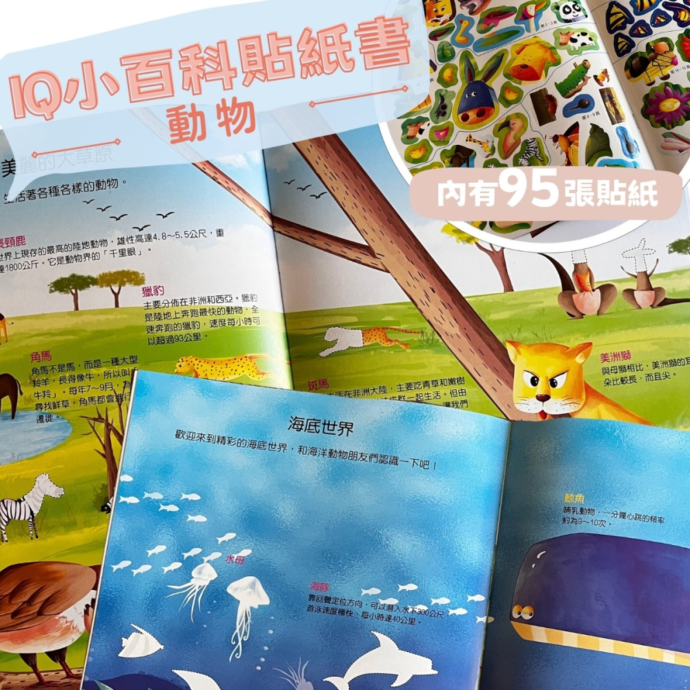 巧育 IQ小百科貼紙書8書：啟蒙學習的多功能工具-細節圖3