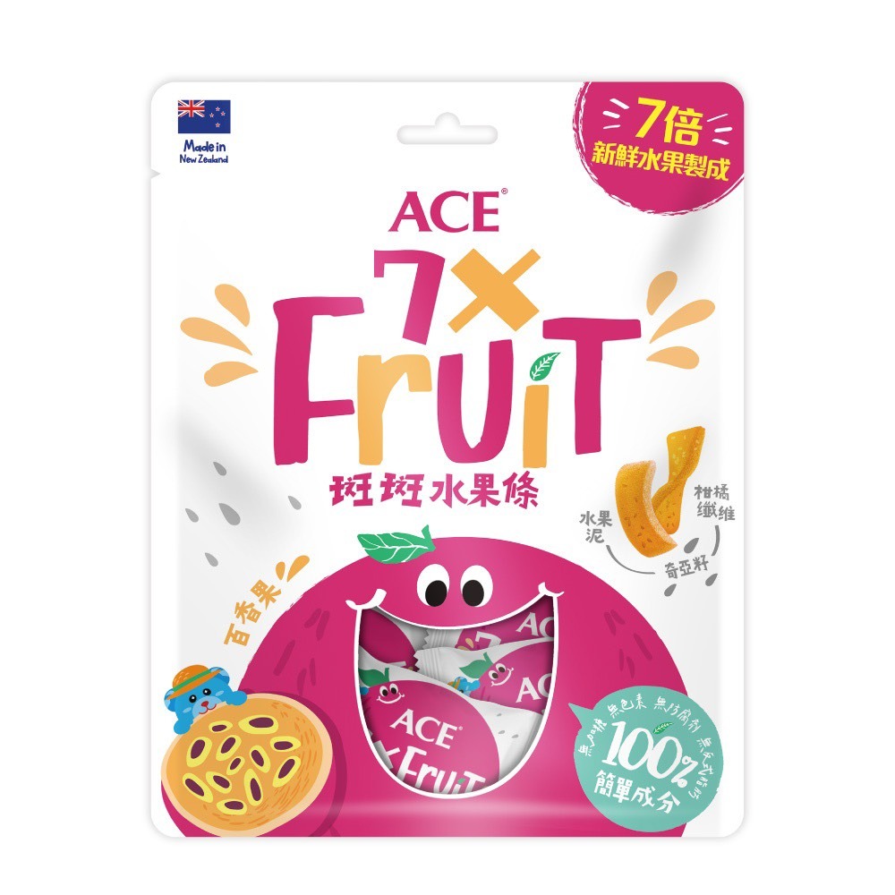 ACE 斑斑水果條 7倍新鮮水果製成 (百香果+奇亞籽) (黑醋栗+奇亞籽) (草莓+奇亞籽)(奇異果+奇亞籽)-細節圖5