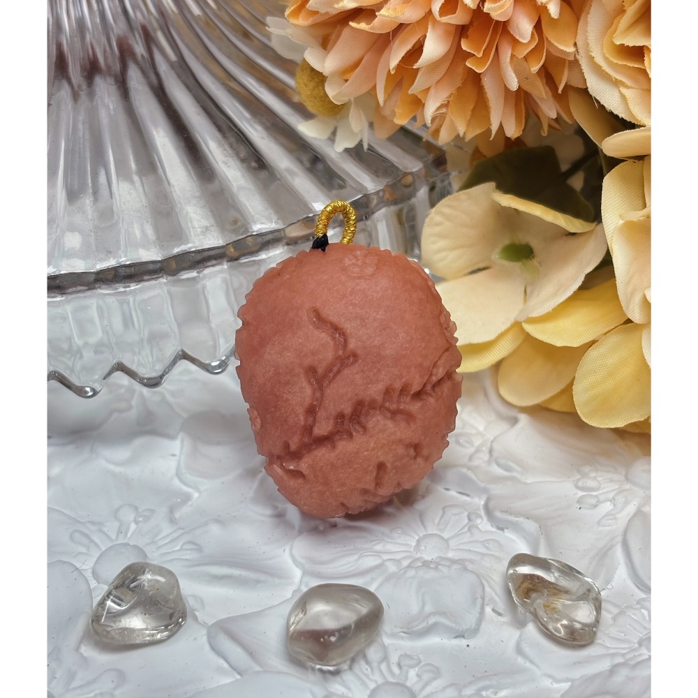 現貨✿天然阿拉善瑪瑙玫瑰龍蛋項鍊-細節圖4