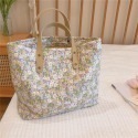【小點事】奶油色系碎花手提加厚棉布包女小方包媽咪包清新甜美-規格圖7