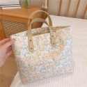 【小點事】奶油色系碎花手提加厚棉布包女小方包媽咪包清新甜美-規格圖7