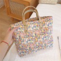 【小點事】奶油色系碎花手提加厚棉布包女小方包媽咪包清新甜美-規格圖7