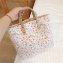【小點事】小眾設計清新甜美碎花手提布包加厚拉鍊女法式田園風-規格圖9