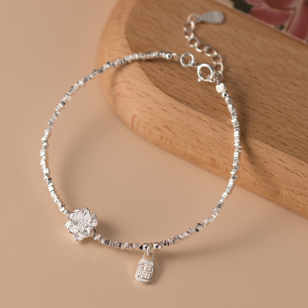 蓮花碎銀手鍊