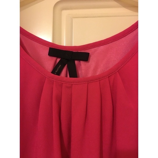 桃紅色F短裙洋裝（新光三越購入）-細節圖2