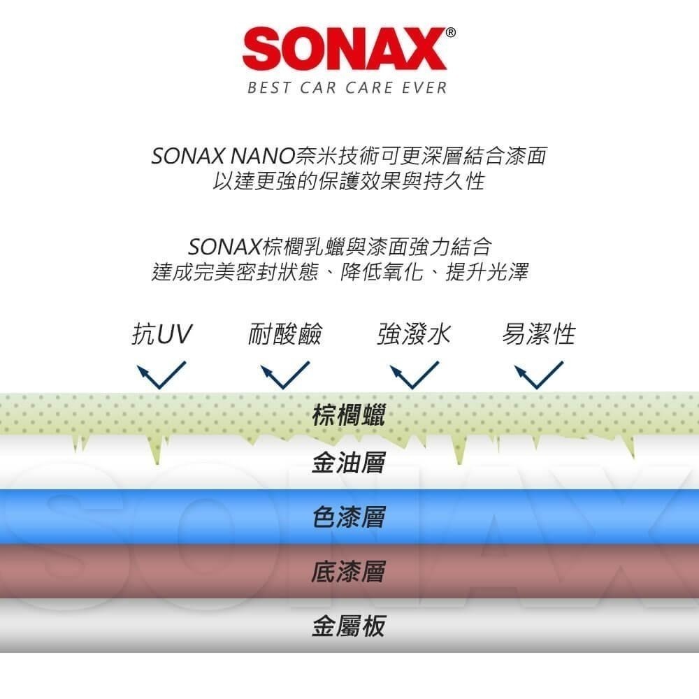 【SONAX】 BSD超撥水鍍膜+ Wax3奈米棕櫚乳蠟-細節圖3