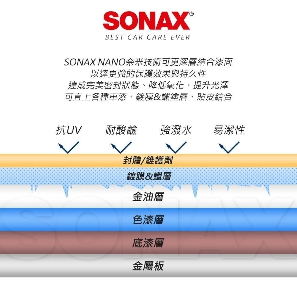 【SONAX】 PNS石英鍍膜 6個月長效保護 高韌性 高光澤 零失敗 全車色可用 DIY推薦 基底鍍膜-細節圖3