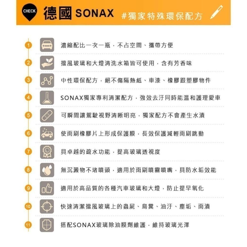 【SONAX】 中性超濃縮雨刷精-細節圖3