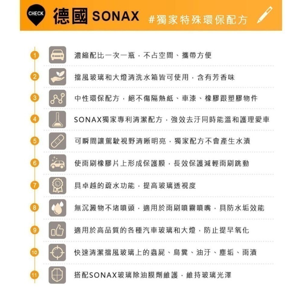 【SONAX】 中性超濃縮雨刷精-細節圖3