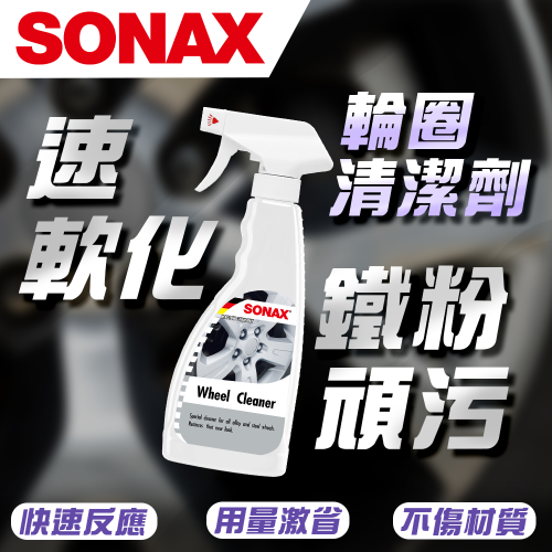 【SONAX】 鋼圈清潔劑 鋼圈清潔 鐵粉軟化 預洗必備 溫和 無酸 去汙 德國進口