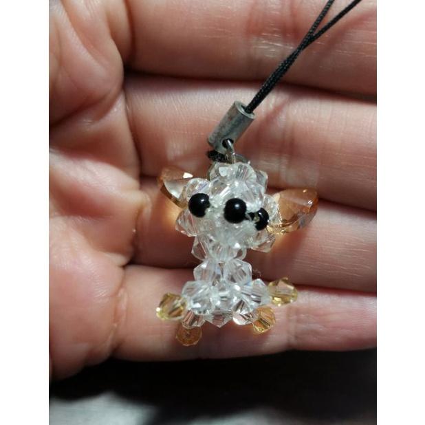 全新品，臺中葳格高中收納小圓包+水晶吉娃娃吊飾一個-細節圖5