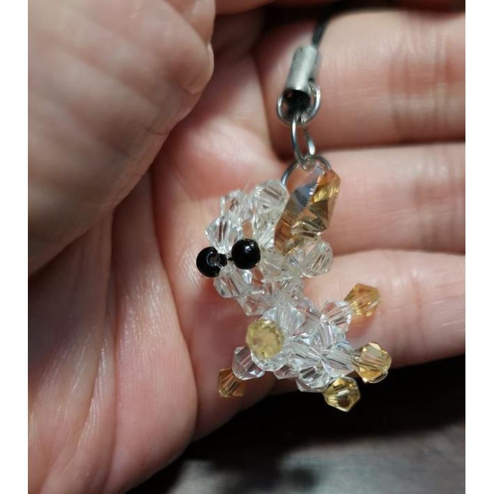 全新品，臺中葳格高中收納小圓包+水晶吉娃娃吊飾一個-細節圖6