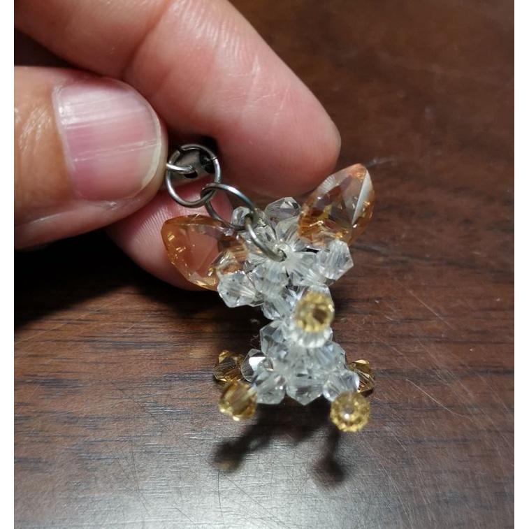 全新品，臺中葳格高中收納小圓包+水晶吉娃娃吊飾一個-細節圖8