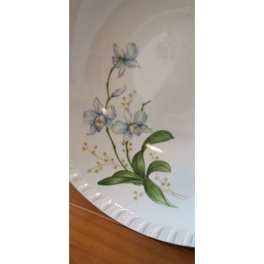 絕版大同瓷器中式湯盆兩個，海芋和蝴蝶蘭圖案-細節圖7