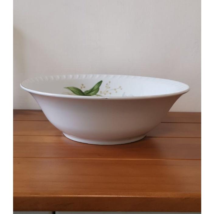 絕版大同瓷器中式湯盆兩個，海芋和蝴蝶蘭圖案-細節圖8