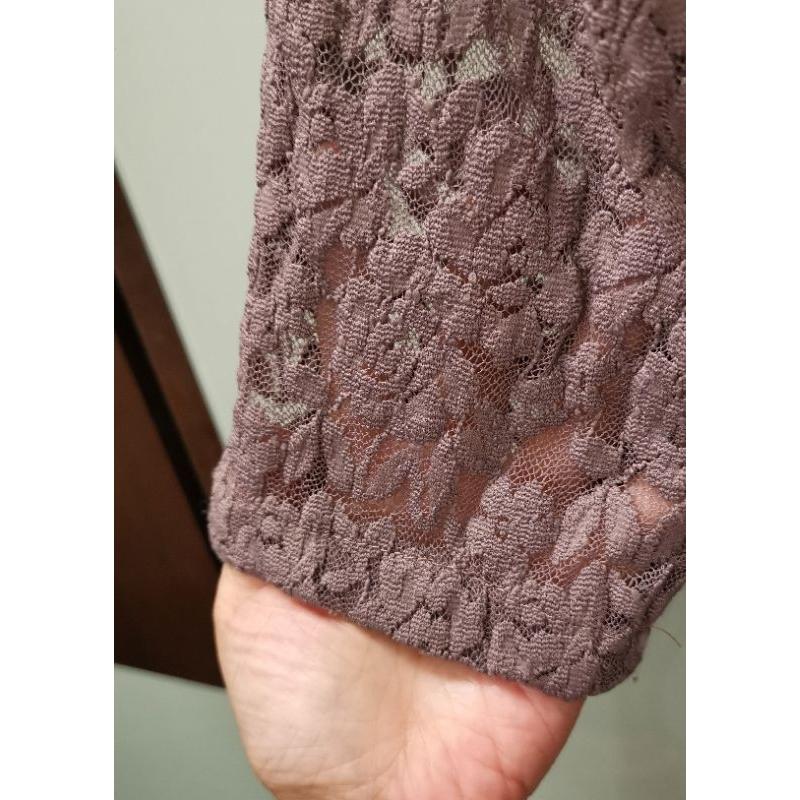 彈性蕾絲布料七分袖兩件式上衣組-細節圖6