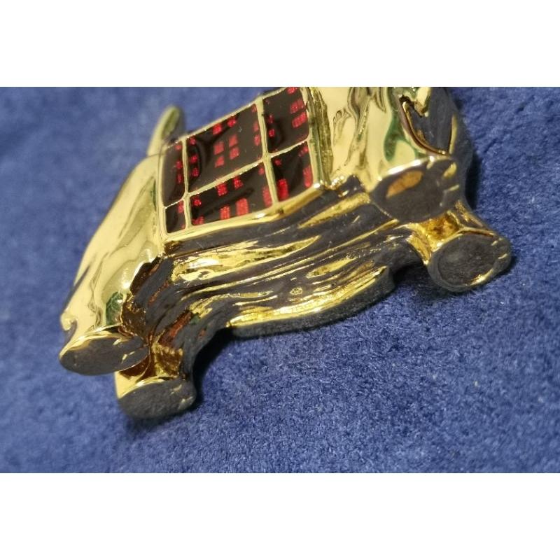 Vintage老時光，雅詩蘭黛香膏盒雪納瑞造型-細節圖5