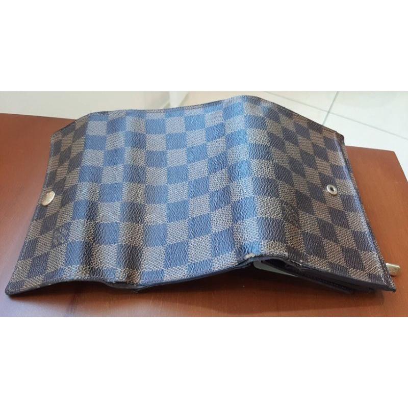 二手絕版精品皮夾，Louis Vuitton棋盤系列，少見大容量卡槽-細節圖3