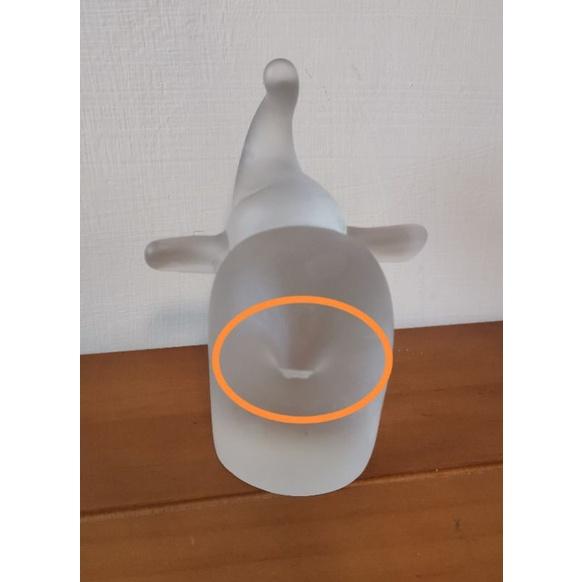 老物件，玻璃大象擺件，有瑕疵-細節圖7