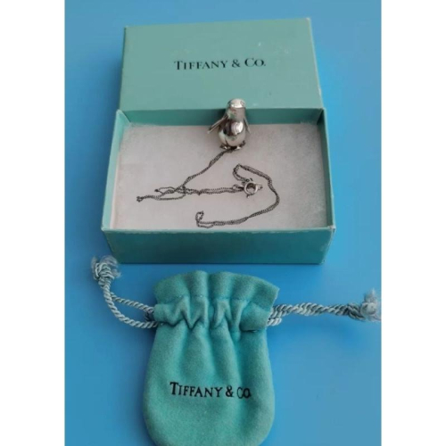中古精品項鍊，Tiffany &amp; Co. 純銀企鵝項鍊