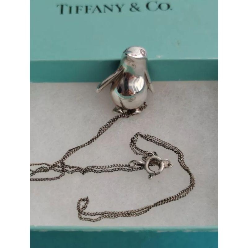 中古精品項鍊，Tiffany & Co. 純銀企鵝項鍊-細節圖2