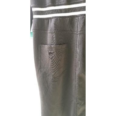 二手洋裝，尺碼165/88a，法國cache cache女士春秋兩季黑色拉鏈運動風洋裝-細節圖6