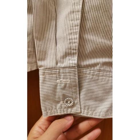 二手JS Just Miss女士長袖細直條紋襯衫，尺碼40號-細節圖4